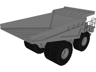 Mine Truck 3D Model preview