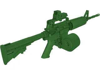 M4A1 3D Model preview