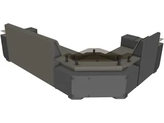 Sofa Liverpool 3D Model preview