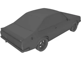 Ford Escort MK2 3D Model preview