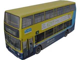 Dublin Bus 3D Model preview