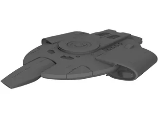 Star Trek USS Defiant 3D Model preview