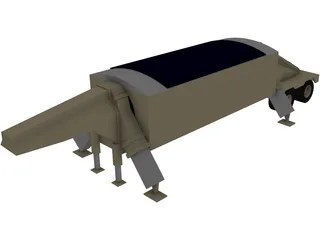 THAAD Radar 3D Model preview