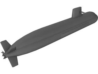 Soyru Class Submarine 3D Model preview