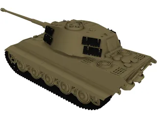 King Tiger 3D Model preview