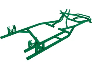 Chassis Tony Kart Extreme 3D Model preview