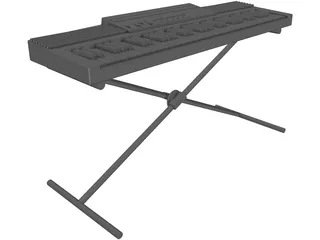 Keyboard Electric 3D Model preview