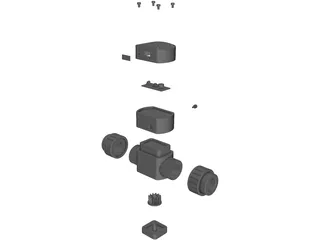 Flow Sensor 3D Model preview