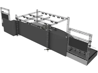 Concert Stage 3D Model preview