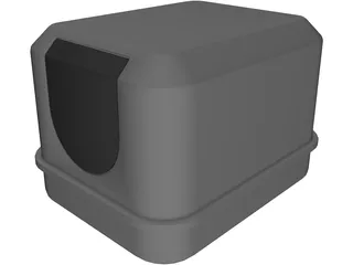 Cat Toilet 3D Model preview