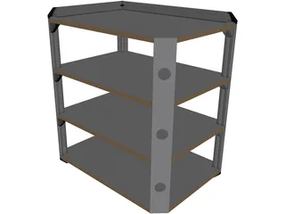 Stereo Rack 3D Model preview