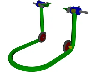 Motorcycle Jack 3D Model preview