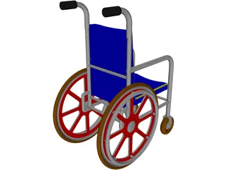 Wheelchair 3D Model preview