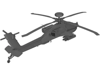 Boeing AH-64 Apache 3D Model preview
