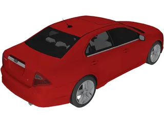Ford Fusion (2010) 3D Model preview