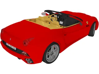 Ferrari California 3D Model preview