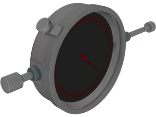 Plunger Dial Indicator 3D Model preview