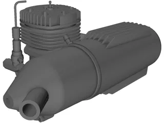 RC Engine OS FX 0.61 3D Model preview