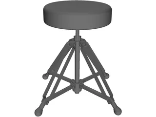 Drum Chair 3D Model preview