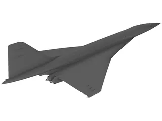 Tupolev Tu-144 3D Model preview