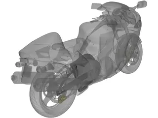 Suzuki Hayabusa 3D Model preview