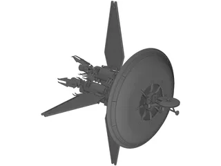 Babylon 5 Earth Force One 3D Model preview
