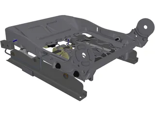 Car Seat 3D Model preview