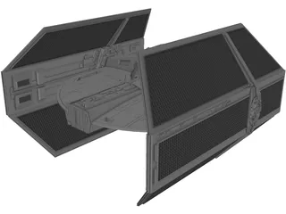 Star Wars Tie Fighter 3D Model preview
