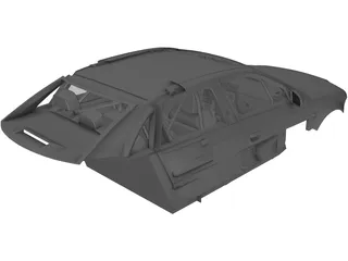 Interior Audi S4 (2004) 3D Model preview