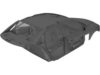 Interior Audi S4 (2000) 3D Model preview