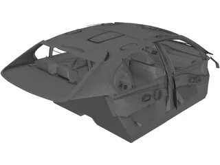 Interior BMW M5 (2009) 3D Model preview