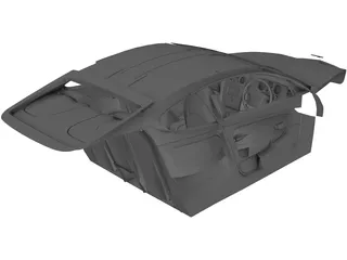 Interior Bentley Continental GT (2004) 3D Model preview