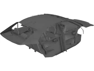 Interior Volvo S60 (2004) 3D Model preview