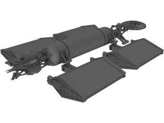 Babylon 5 Earth Alliance Freighter (Cargo) 3D Model preview