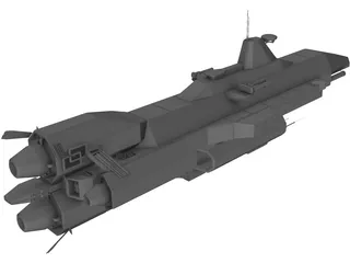 Babylon 5 Earth Force Tempest 3D Model preview