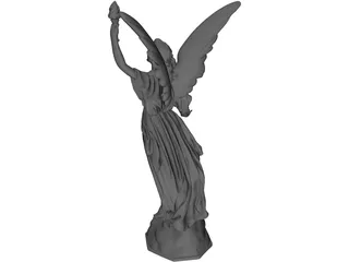 Angel Lucy Classical Statue 3D Model preview