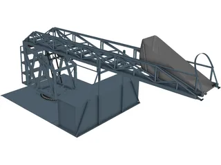 Crane for Pickup Truck 3D Model preview