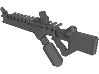 District 9 Assault Rifle 3D Model preview