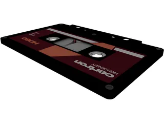 Cassette Tape 3D Model preview