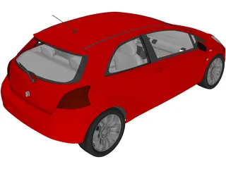 Toyota Yaris 3D Model preview