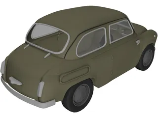 ZAZ 965 (1960) 3D Model preview