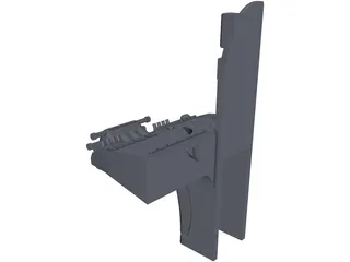Industrial Train Control Panel 3D Model preview