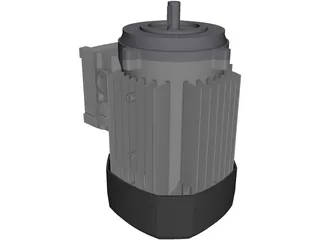 Motor GR63 0.12 0.25KW B14 3D Model preview