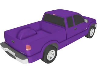 Chevrolet S10 3 Door Extended Cab (1998) 3D Model preview