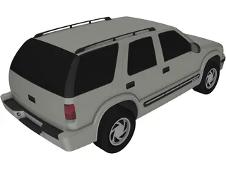 Chevrolet Blazer 4 door (2001) 3D Model preview
