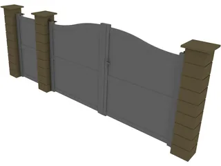 Gate 3D Model preview