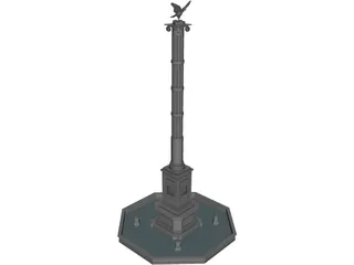Eagle Monument 3D Model preview
