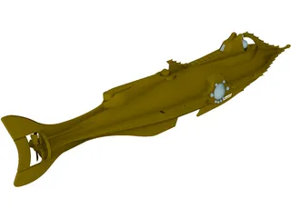 Nautilus Submarine 3D Model preview