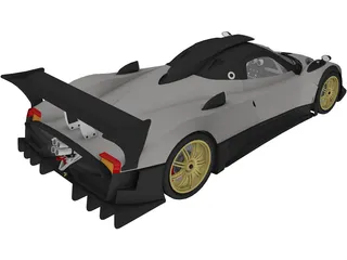Pagani Zonda R (2009) 3D Model preview