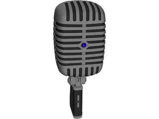 Microphone 3D Model preview